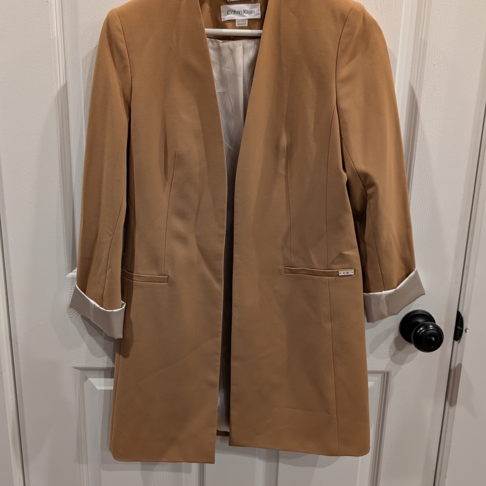 Calvin Klein Camel Women's Blazer - Picture 2 of 8